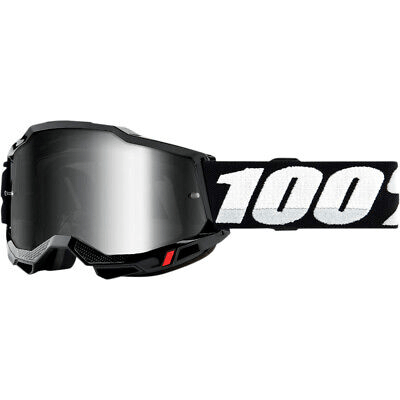 100% Accuri 2 Black, Silver Mirror Lens Apparel - Apparel Accessories - Goggles