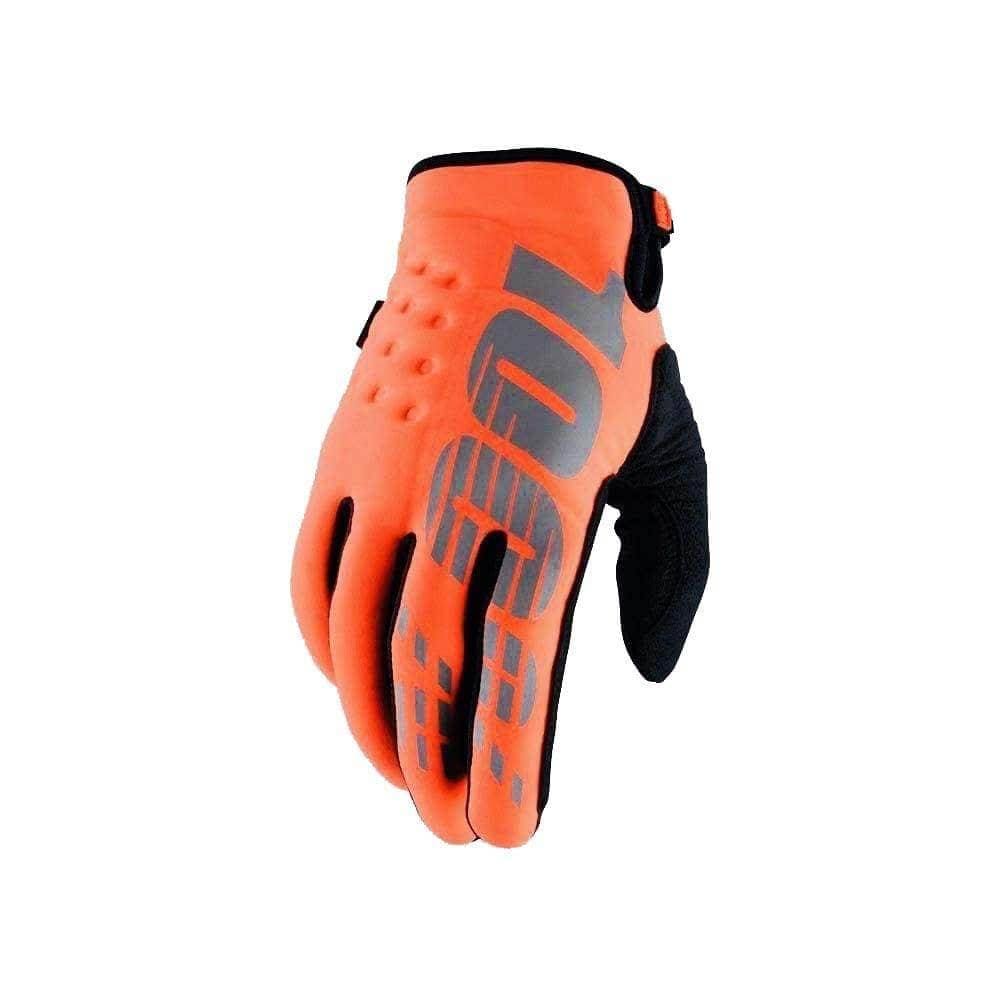 100% Brisker Gloves Fluo Orange/Black / Small Apparel - Apparel Accessories - Gloves - Mountain