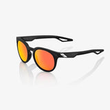 100% Campo Matte Crystal Black frame - HiPER Red Multilayer Mirror Lens Apparel - Apparel Accessories - Sunglasses