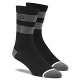 100% Flow Performance Socks Black/Grey / S/M Apparel - Clothing - Socks