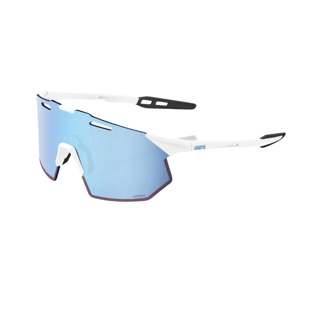 100% Hypercraft SQ Soft Tact White/HiPER® Blue Multilayer Lens Apparel - Apparel Accessories - Sunglasses