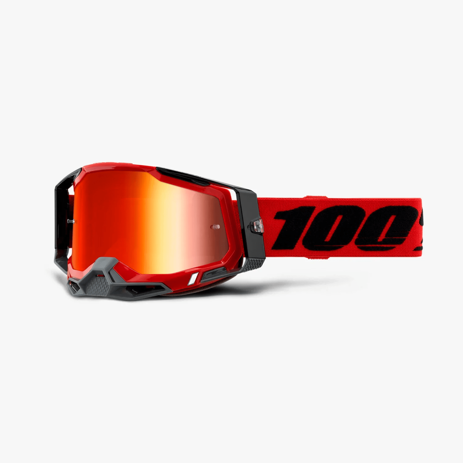 100% Racecraft 2 Red, Red Mirror Lens Apparel - Apparel Accessories - Goggles