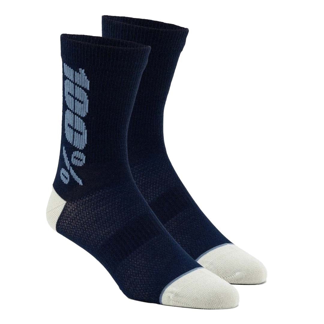 100% Rythym Merino Wool Performance Socks Navy/Slate / S/M Apparel - Clothing - Socks