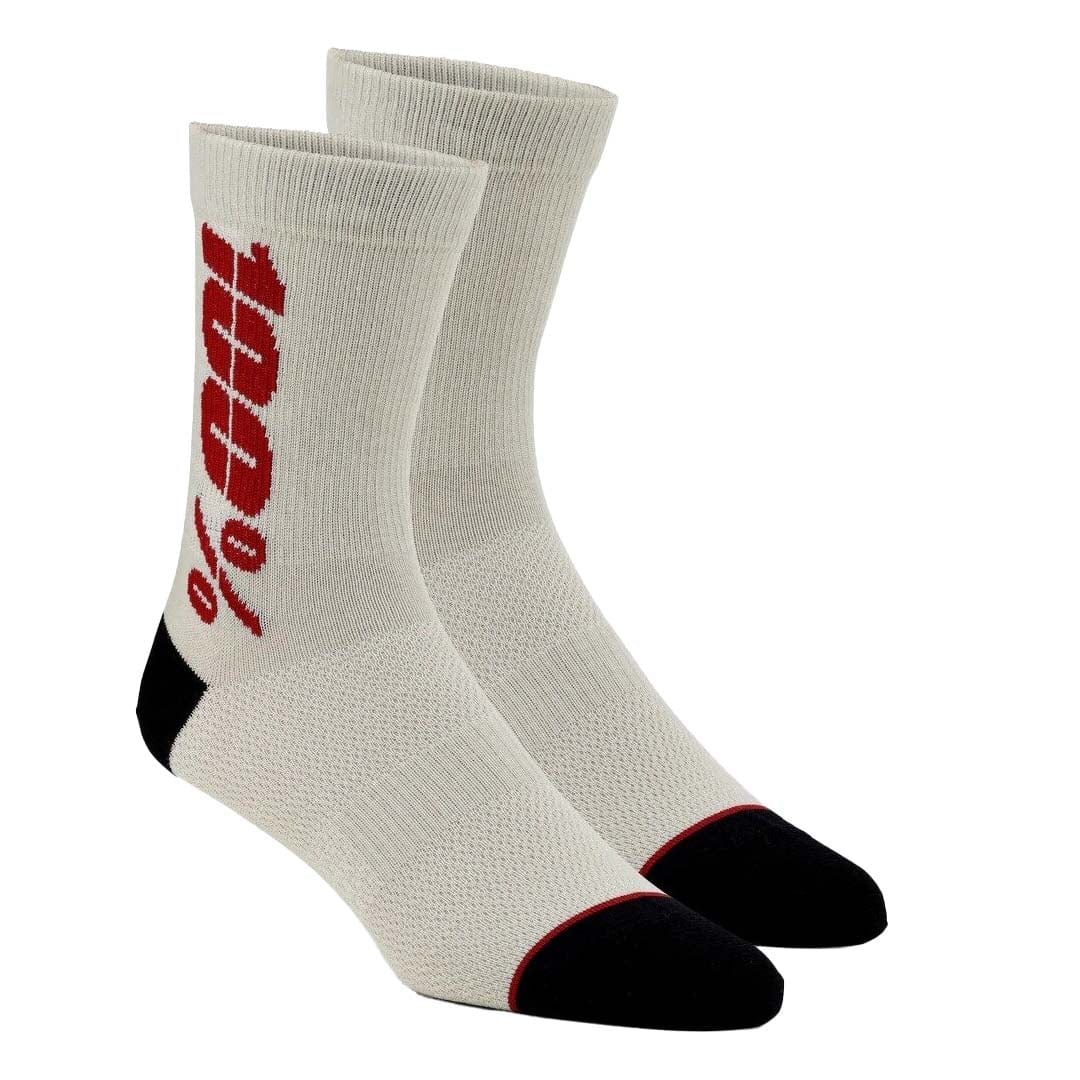 100% Rythym Merino Wool Performance Socks Silver/Cherry / S/M Apparel - Clothing - Socks