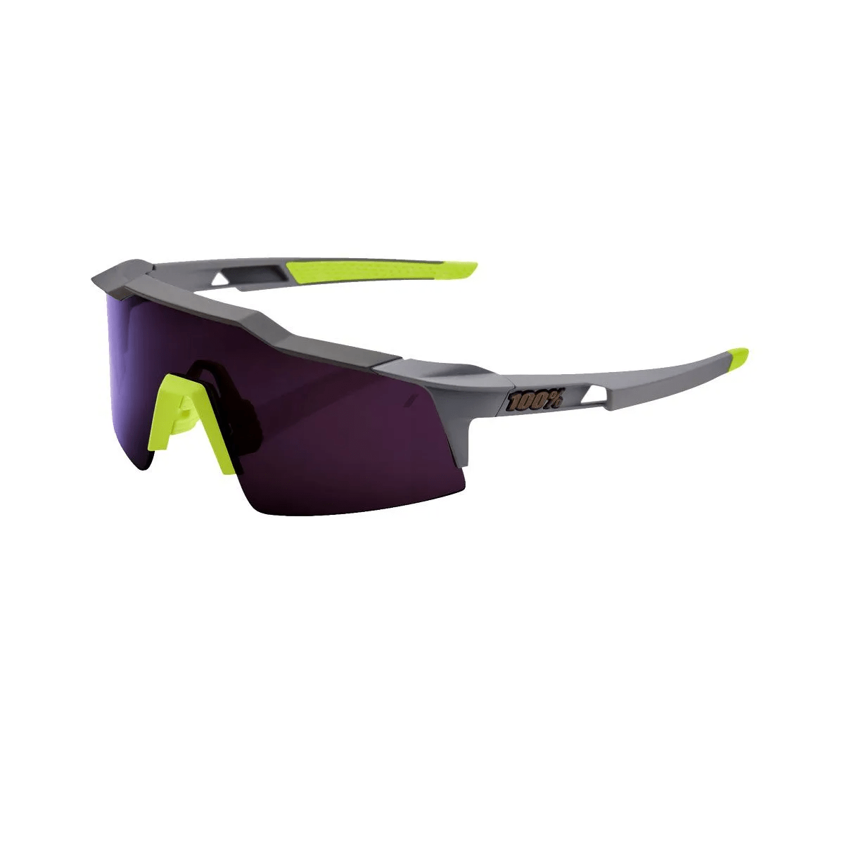 100% Speedcraft SL Soft Tact Midnight Mauve - Purple Lens Apparel - Apparel Accessories - Sunglasses
