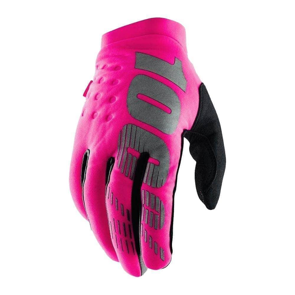 100% Women's Brisker Gloves Neon Pink/Black / Small Apparel - Clothing - Gloves - Mountain