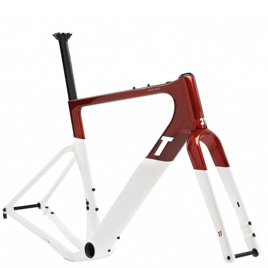 3T Exploro RaceMax Frameset Red/White / XS Bikes - Frames - Gravel