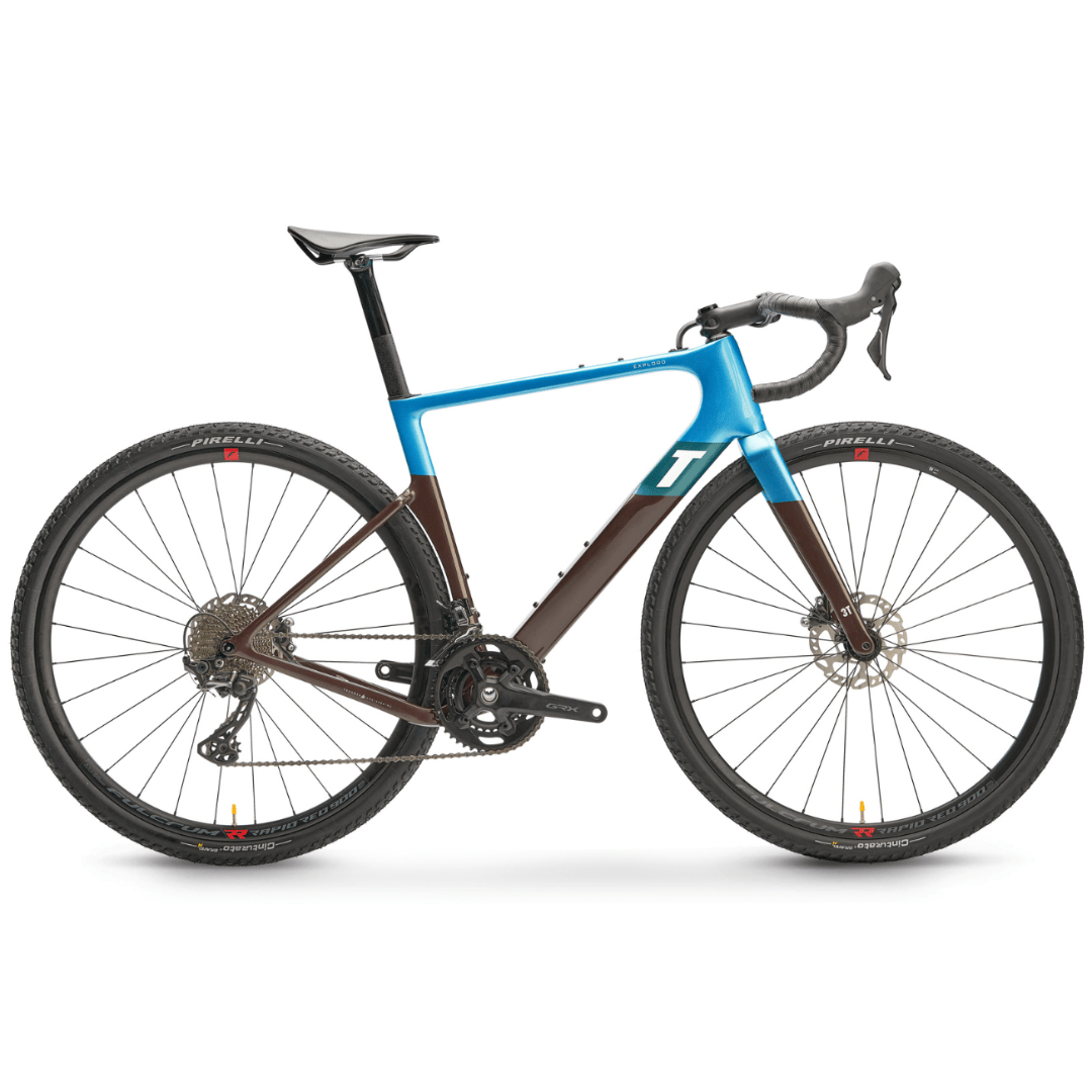 3T Exploro RaceMax GRX 2x11 Blue/Brown / 51cm Bikes - Gravel