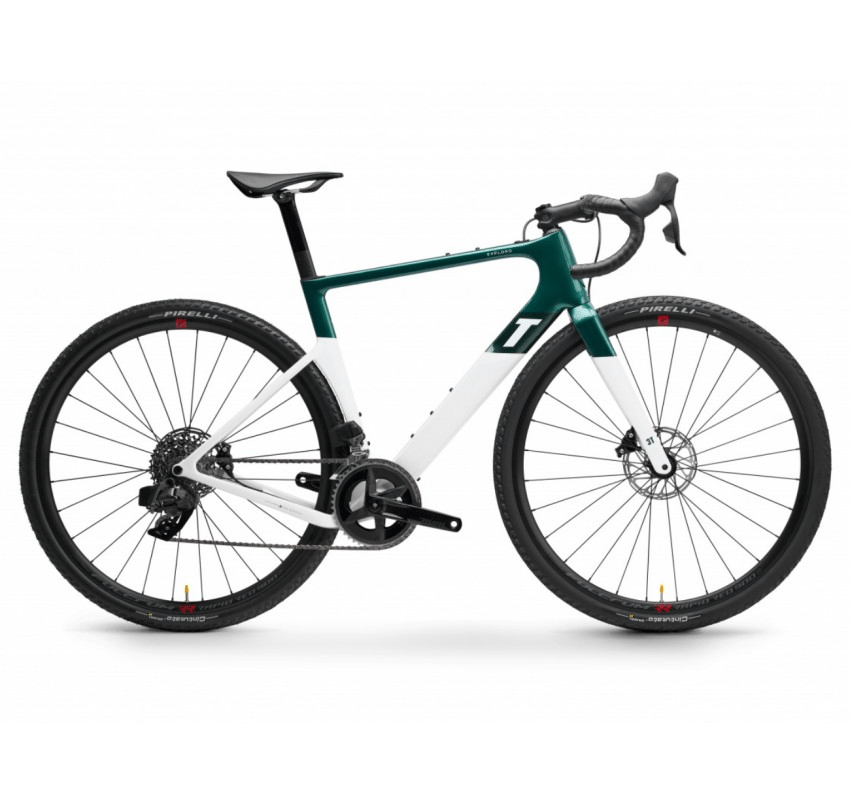 3T Exploro RaceMax GRX 2x12 Emerald/White / XXS Bikes - Gravel