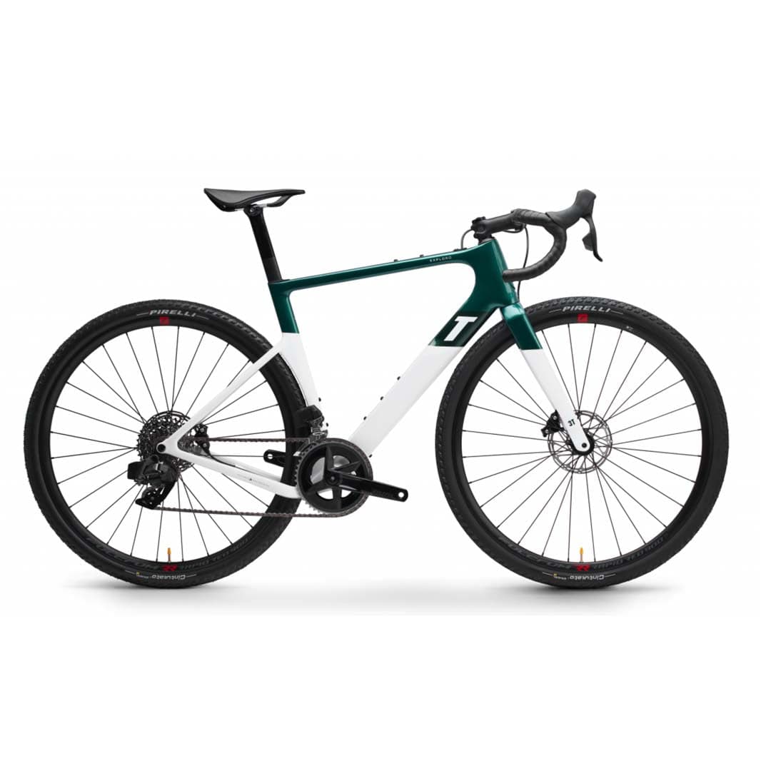 3T Exploro RaceMax Rival AXS 2x12 Emerald/White / XXS Bikes - Gravel
