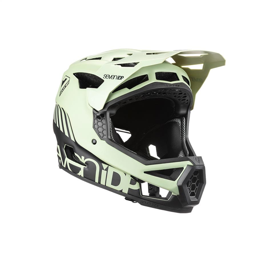 7iDP Project 23 Fiber Glass XL, 61 - 62cm, Glacier Green/Black / XL Full Face Helmets