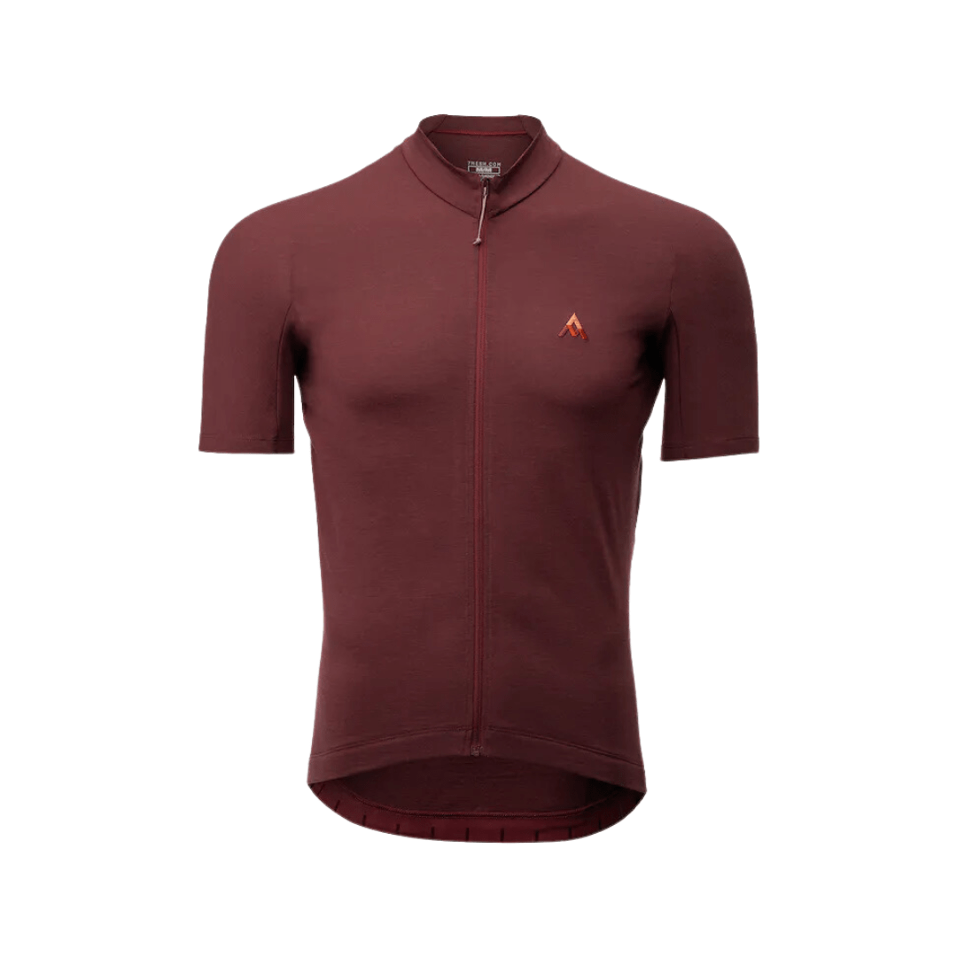 7mesh Men's Ashlu Merino Jersey SS Port / XS Apparel - Clothing - Men's Jerseys - Road