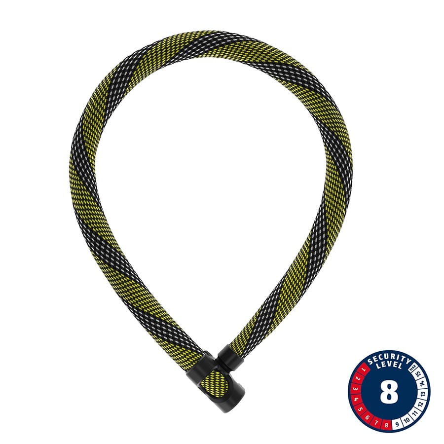 Abus IvyTex 7210 85cm, 2.8', Yellow Chain Locks