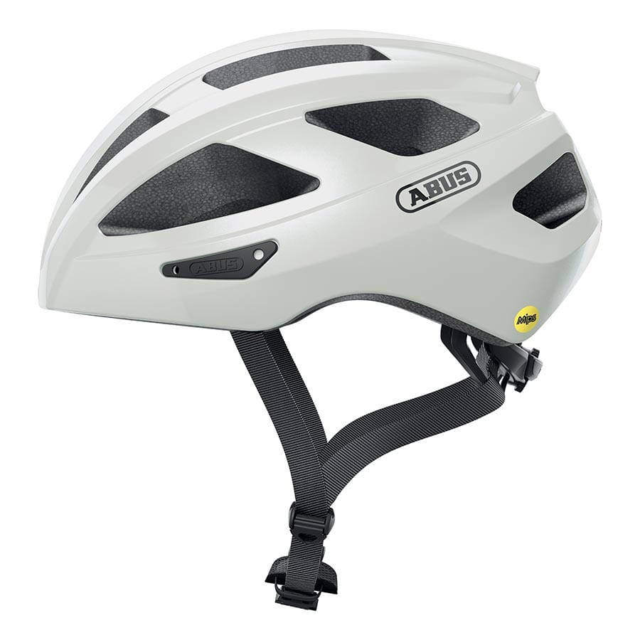 Abus Macator MIPS S, 51 - 55cm, Pearl White / S Road Helmets