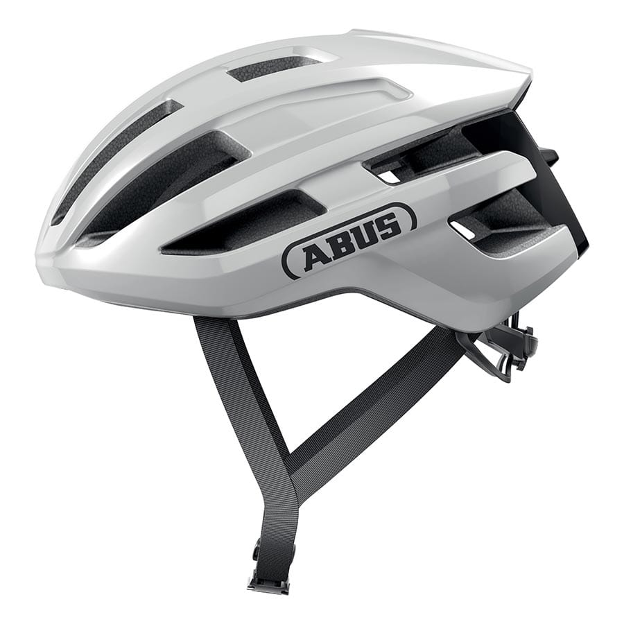 Abus PowerDome M, 54 - 58cm, Shiny White / M Road Helmets