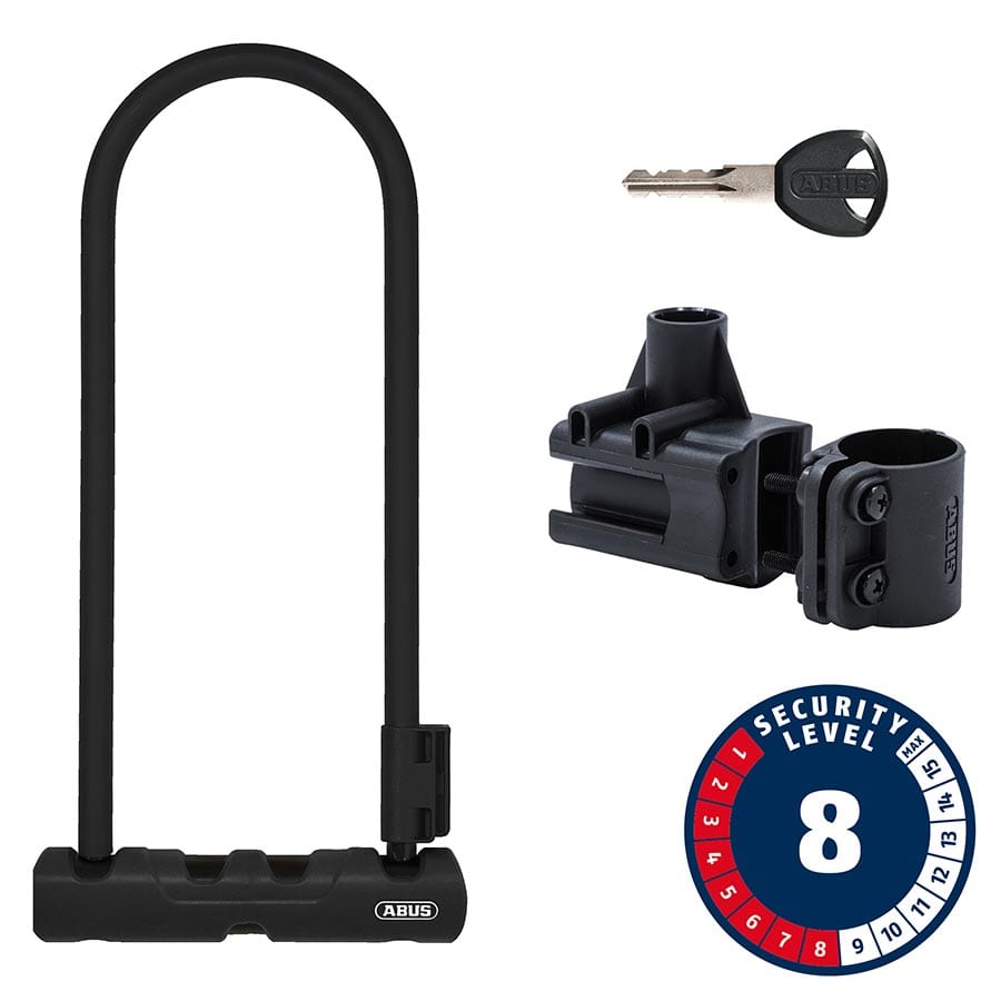 Abus Ultra 410K 170x300mm, 6.7''x11.8'', Thickness in mm: 12mm, Black U-Locks