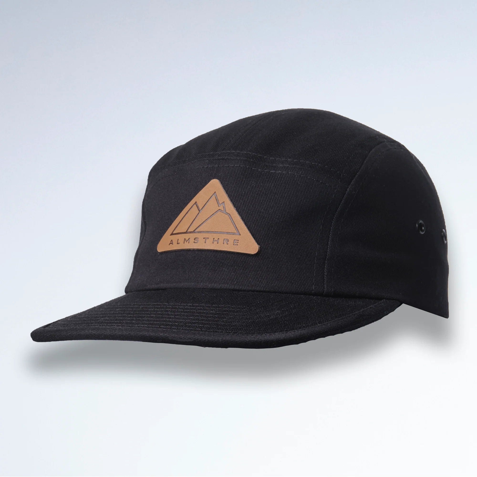 ALMSTHRE 5 Panel Hat Black Apparel - Clothing - Casual Hats