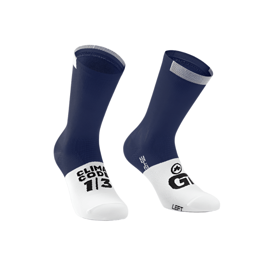 Assos GT C2 Socks Genesi Blue / I Apparel - Clothing - Socks