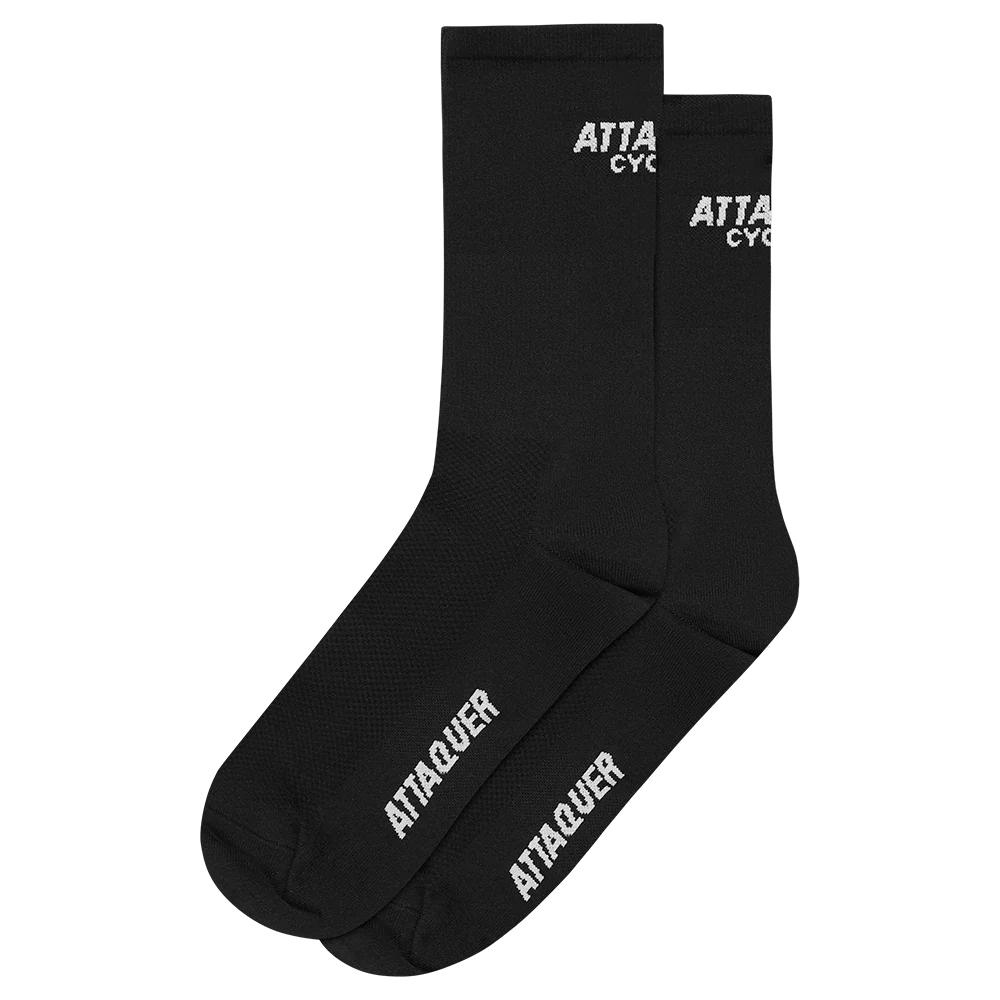 Attaquer Club Logo Socks Black / S Apparel - Clothing - Socks