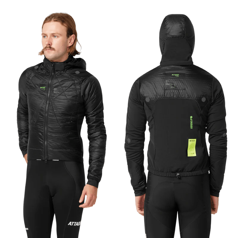 Attaquer Men's All Day Anatomic Insulator Jacket Black / XS Apparel - Clothing - Men's Jerseys - Road