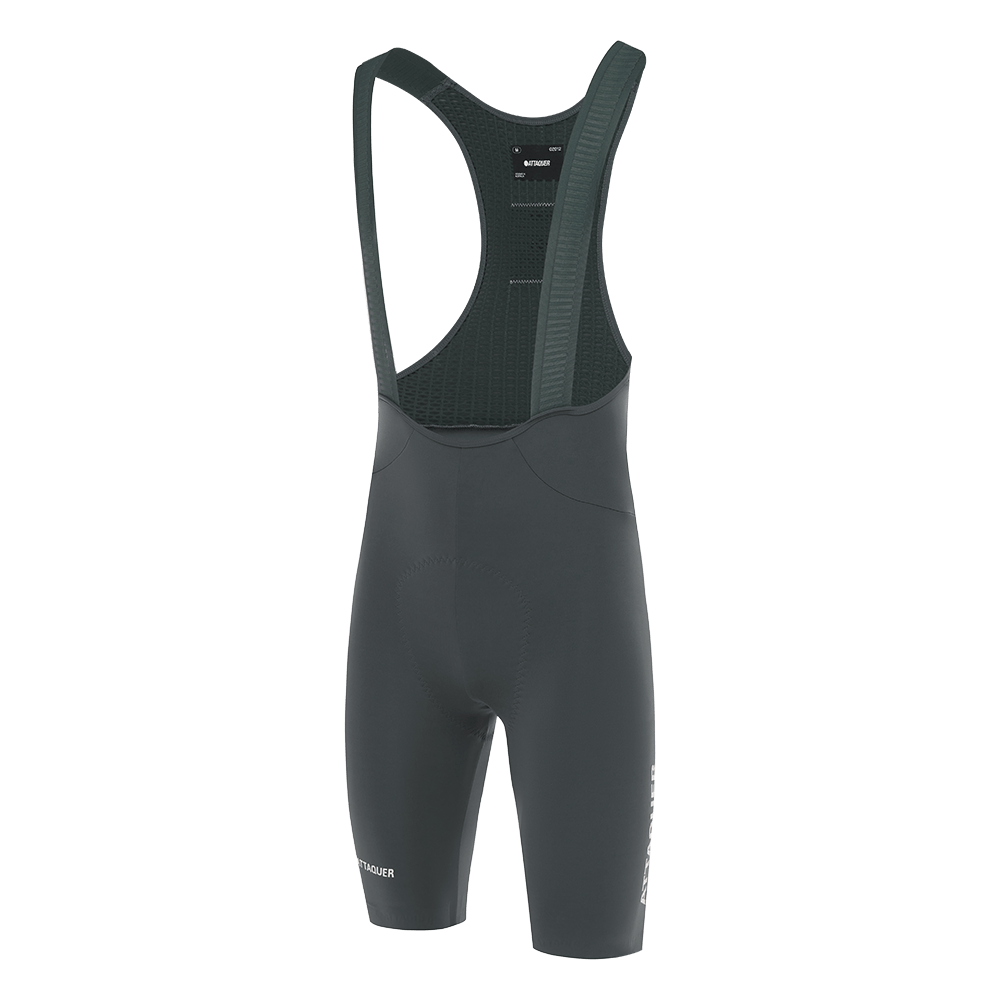 Attaquer Men's Race Bib Shorts Anthracite / L Apparel - Clothing - Men's Bibs - Road - Bib Shorts
