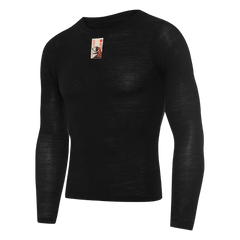 Attaquer Merino LS Base Layer Black / XS Apparel - Clothing - Men's Jerseys - Road