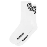 Attaquer Skull Logo Socks White / S Apparel - Clothing - Socks