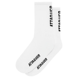 Attaquer Vertical Logo Socks White / S Apparel - Clothing - Socks