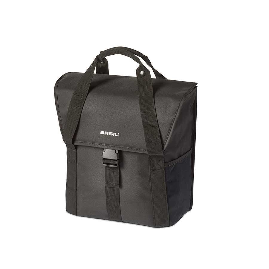 Basil Go Basil, Go Single Bag, Single bag, Solid Black Panniers