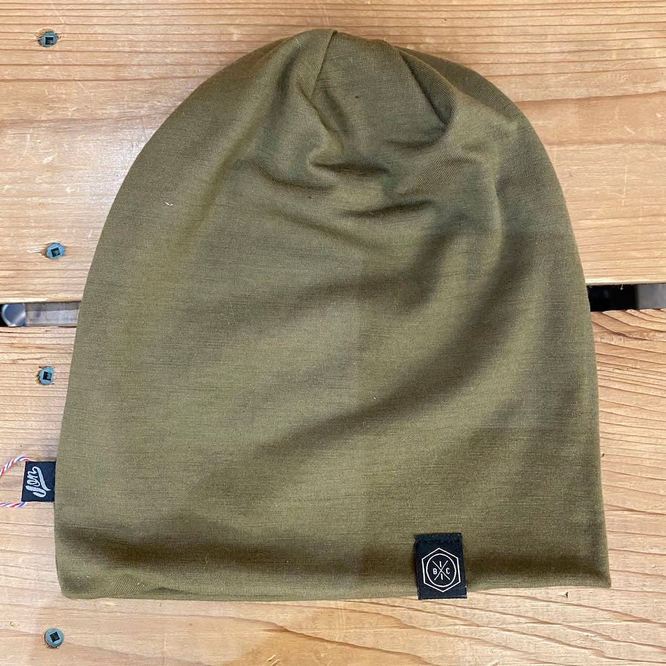 Bicicletta by Jon Wood Merino Toque Olive / S Apparel - Clothing - Riding Caps