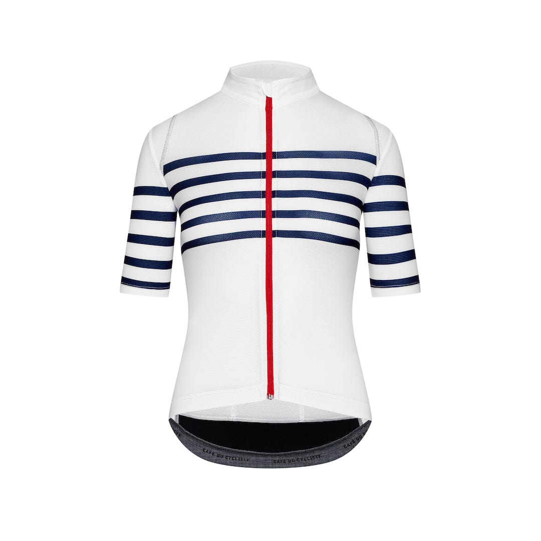 Café du Cycliste Women's Mona Jersey White Classic / XS Apparel - Clothing - Women's Jerseys - Road