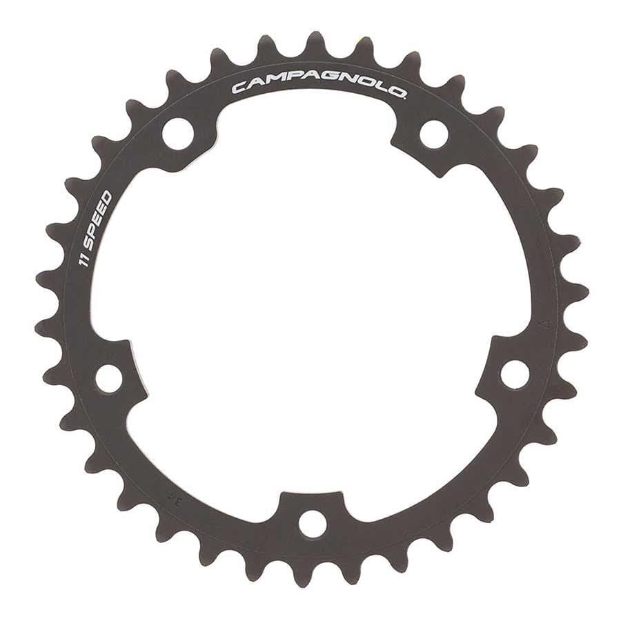 Campagnolo 2011-2014 SR/RE/CH 11S Inner Chainring 4, Speed: 11, BCD: 110, Bolts: 5, Inner, Aluminum, Grey Parts - Chainrings