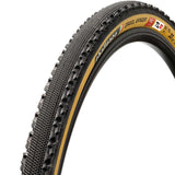 Challenge Gravel Grinder HTLR Black/Tan 700c x 33mm Tire, 700x36C, Folding, Tubeless Ready, Smart, SuperPoly, PPS2, 260TPI, Tanwall Parts - Tires - Gravel