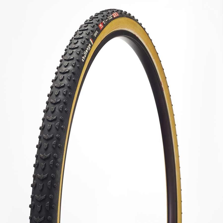 Challenge Grifo Pro Clincher Challenge, Grifo Pro, Tire, 700x33C, Folding, Clincher, Natural, SuperPoly, PPS, 300TPI, Tanwall / 700 Gravel Tires