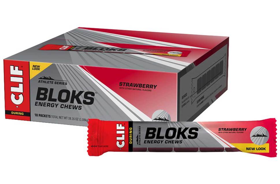 CLIF BLOKS Energy Chews Box of 18 Strawberry Other - Nutrition - Gummies