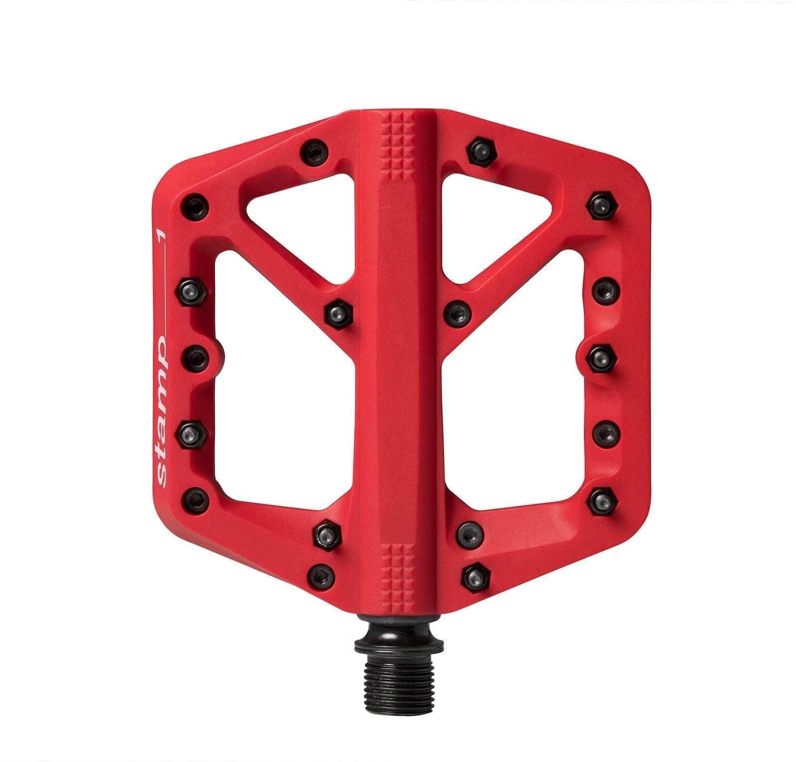 Crankbrothers Stamp 1 Pedal Red / Small Parts - Pedals - Mountain - Flats