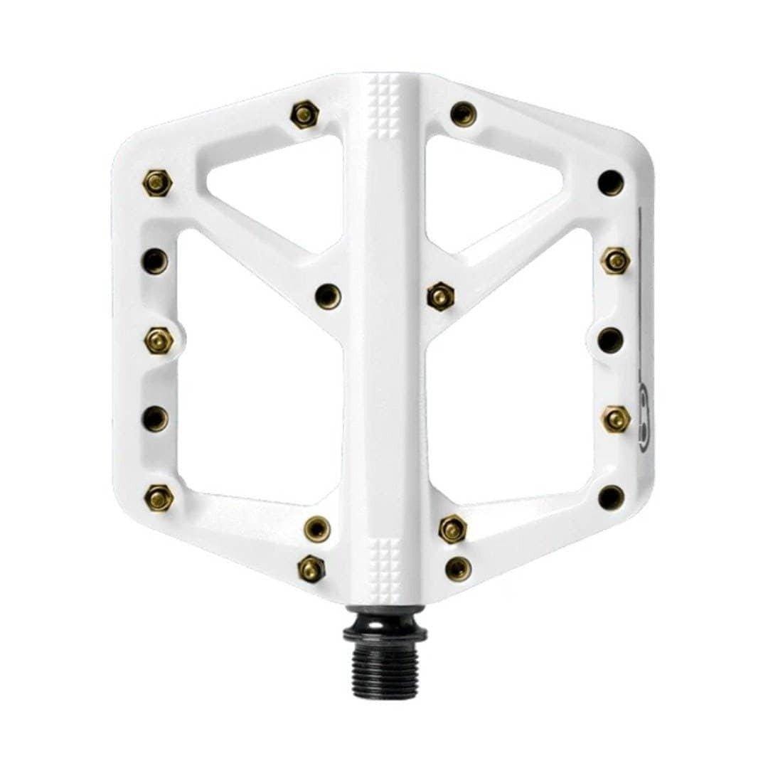 Crankbrothers Stamp 1 Pedal White/Gold / Small Parts - Pedals - Mountain - Flats