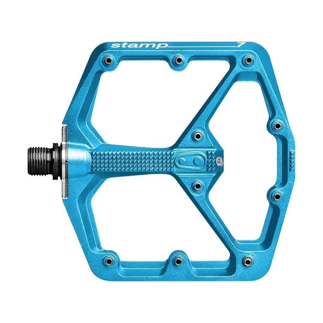 Crankbrothers Stamp 7 Pedal Electric Blue / Small Parts - Pedals - Mountain - Flats