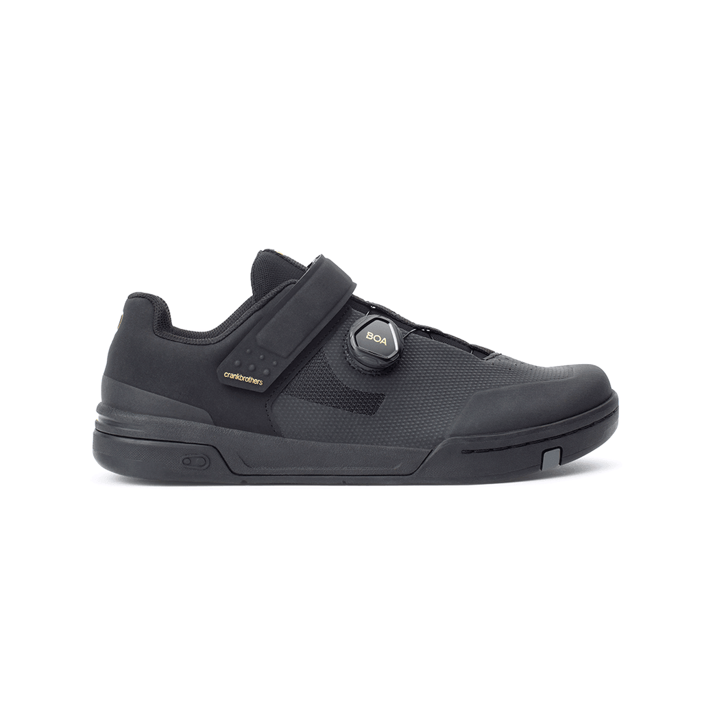 Crankbrothers Stamp BOA Flat Shoe Black/Gold / 5 Apparel - Apparel Accessories - Shoes - Mountain - Flat