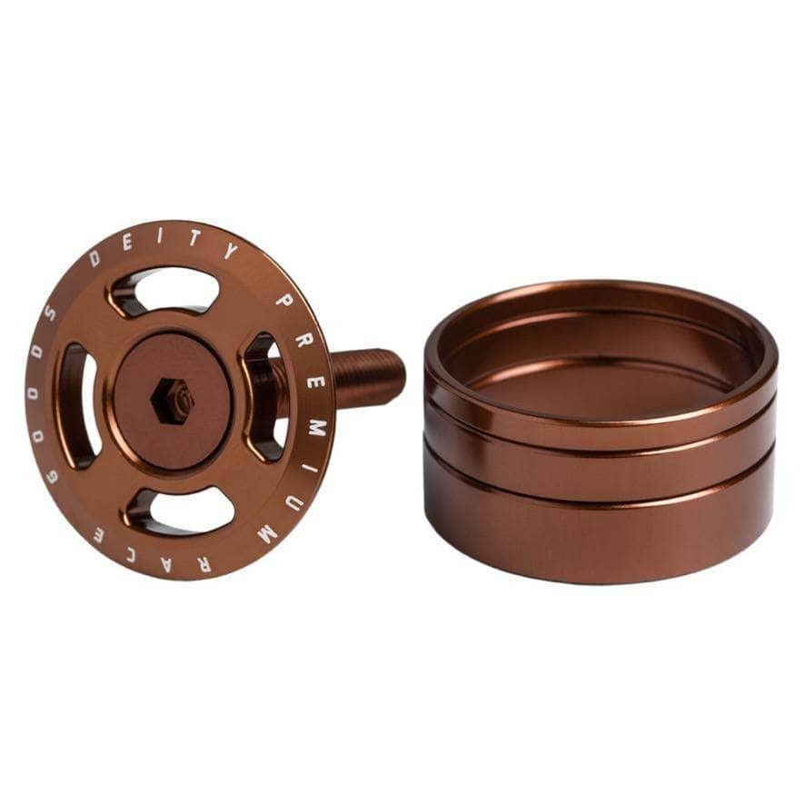 Deity Crosshair Topcap and headset spacers 1-1/8'' Bronze Parts - Headsets