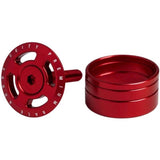 Deity Crosshair Topcap and headset spacers 1-1/8'' Red Parts - Headsets