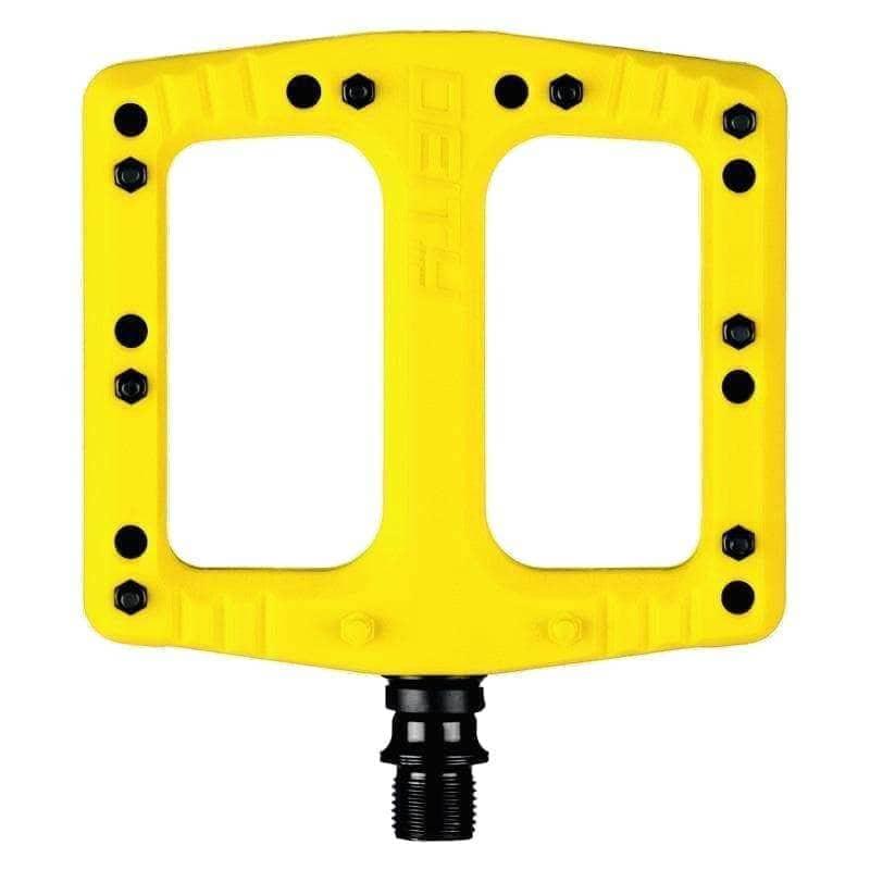 Deity Deftrap Pedals Yellow Parts - Pedals - Mountain - Flats