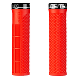 Deity Lockjaw Grips Red Parts - Handlebar Grips