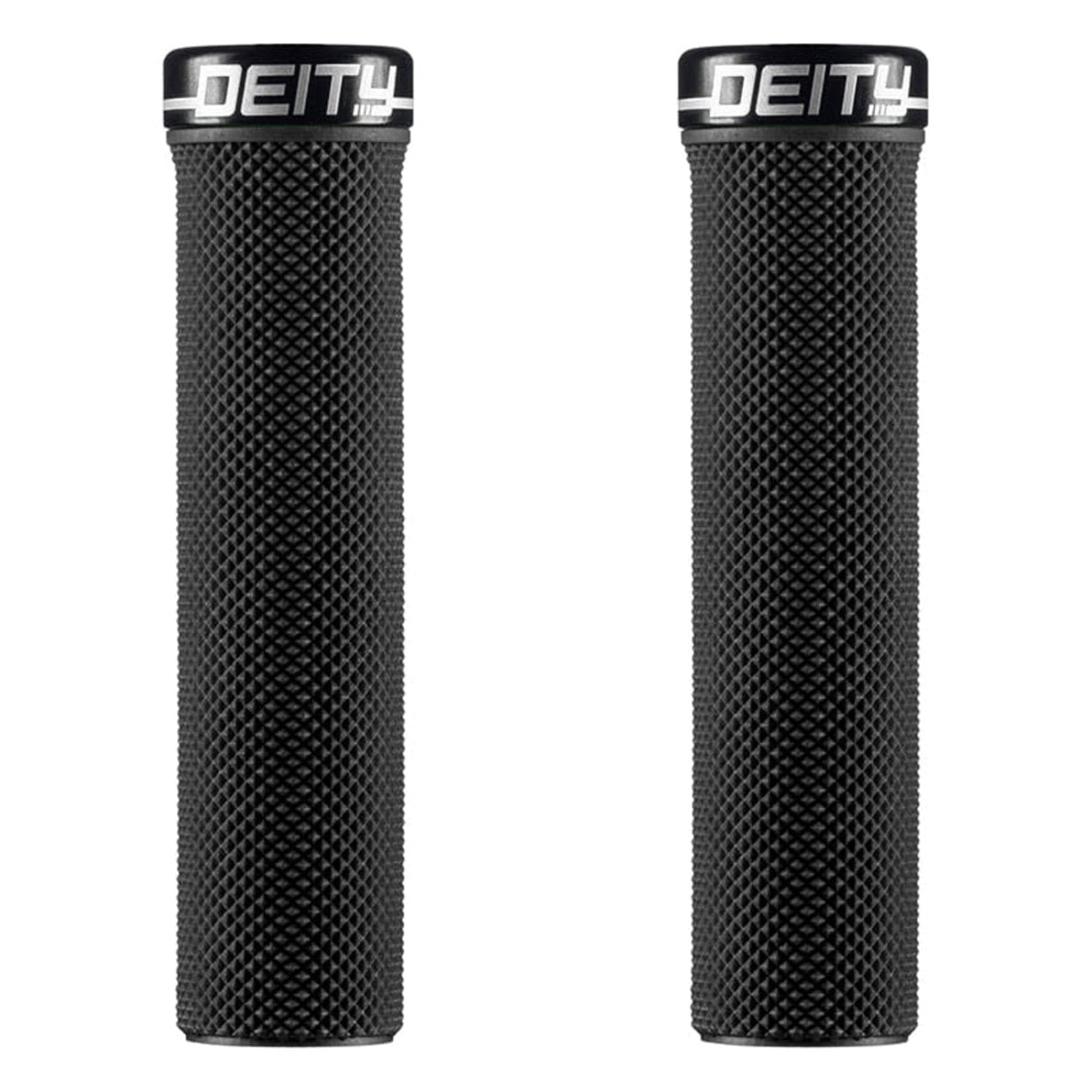 Deity Slimfit Grips Black / 132mm Parts - Handlebar Grips