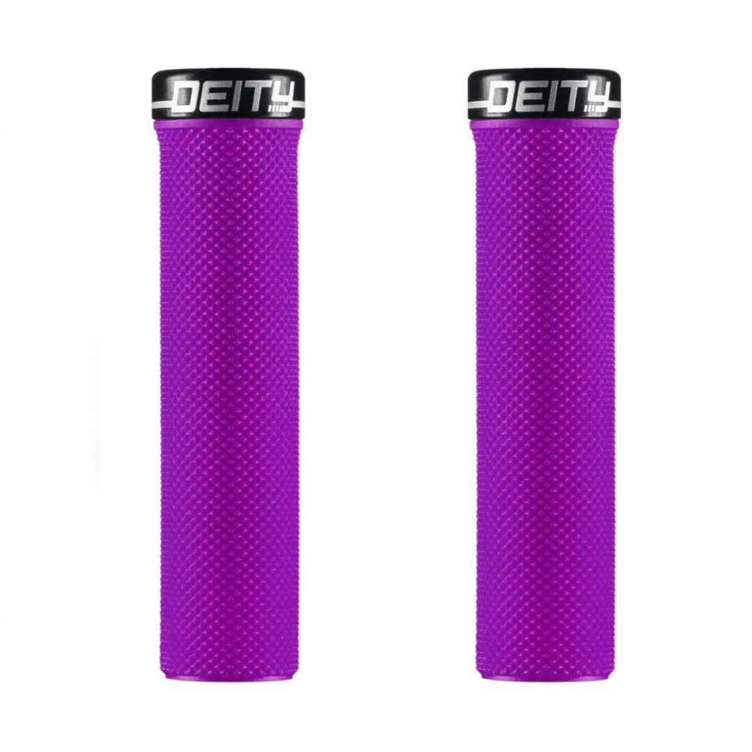 Deity Slimfit Grips Purple / 132mm Parts - Handlebar Grips