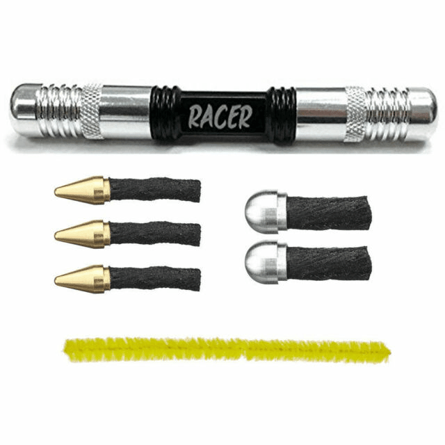 Dynaplug Racer Tubeless Tire Repair Tool Kit Gunmetal Black w/ Silver caps Accessories - Tools - Tubeless Tire Tools