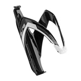 Elite Custom Race Composite Bottle Cage Gloss Black/White Graphic Accessories - Bottle Cages