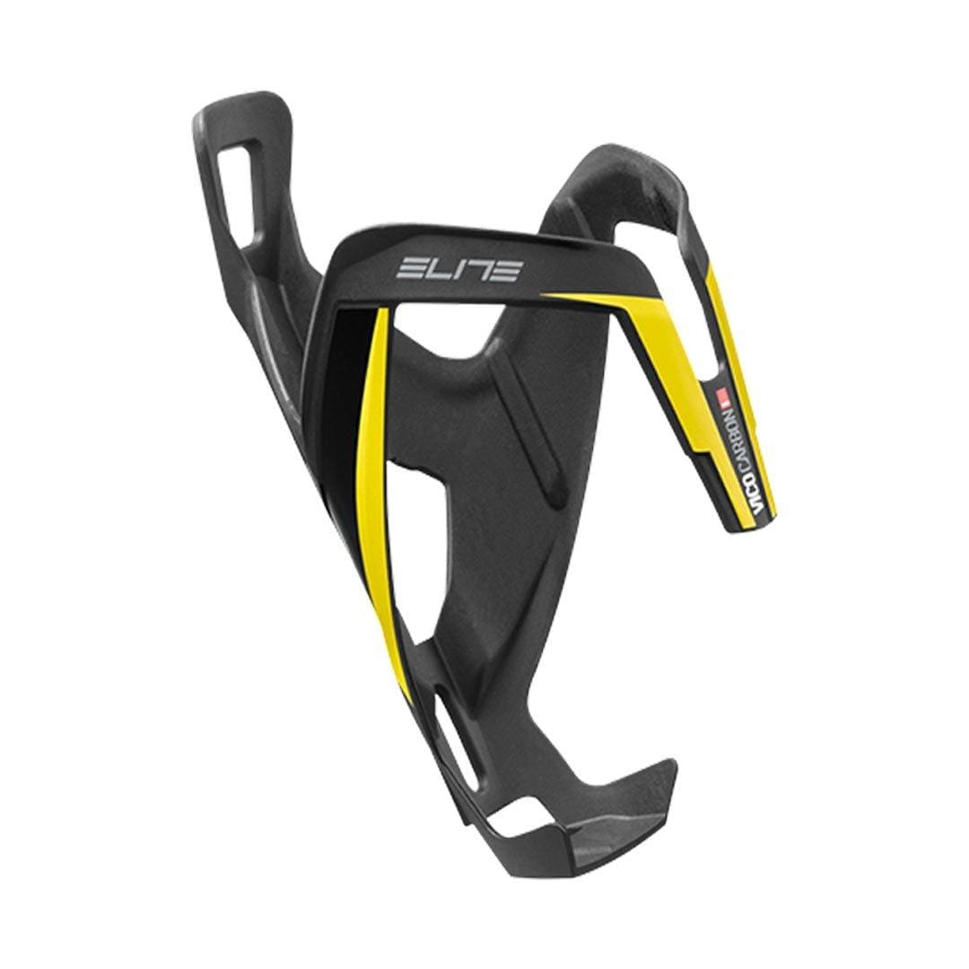 Elite Vico Carbon Bottle Cage Matte Black/Yellow Graphic Accessories - Bottle Cages