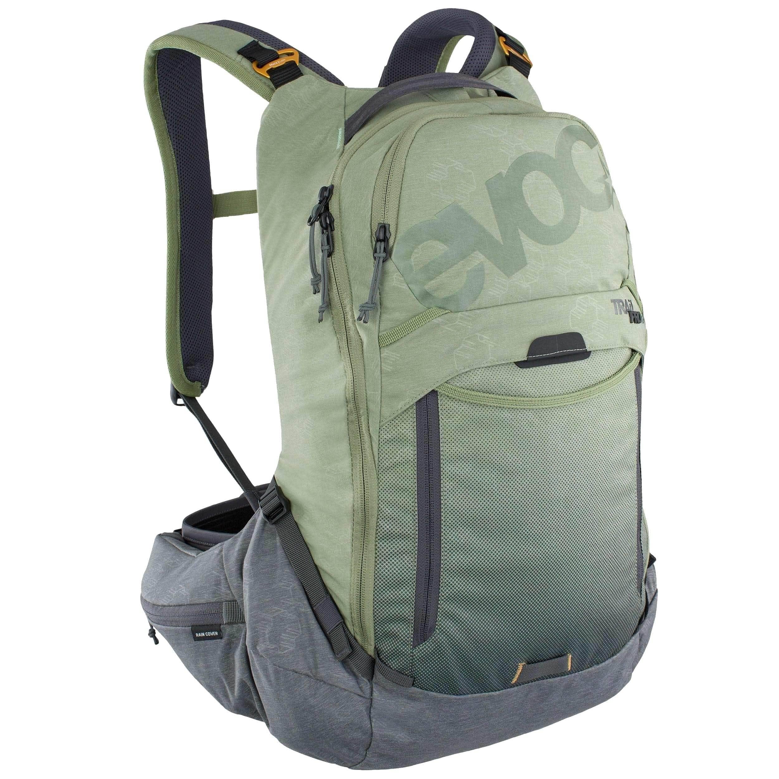 EVOC Trail Pro 16 Protector Backpack Light Olive/Carbon Grey / S/M Protector Backpacks