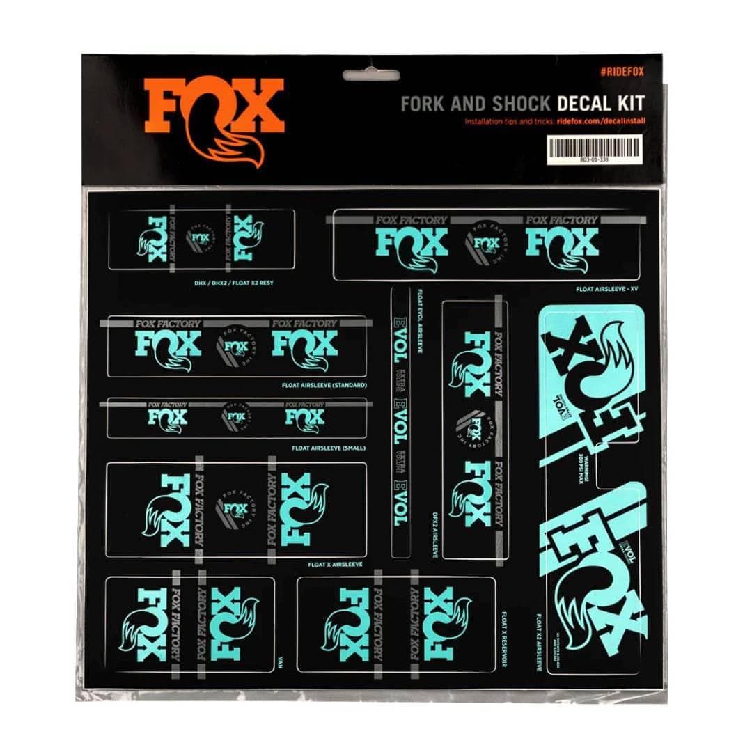 FOX Factory 34 Decal Kit Mint Accessories - Frame Protection